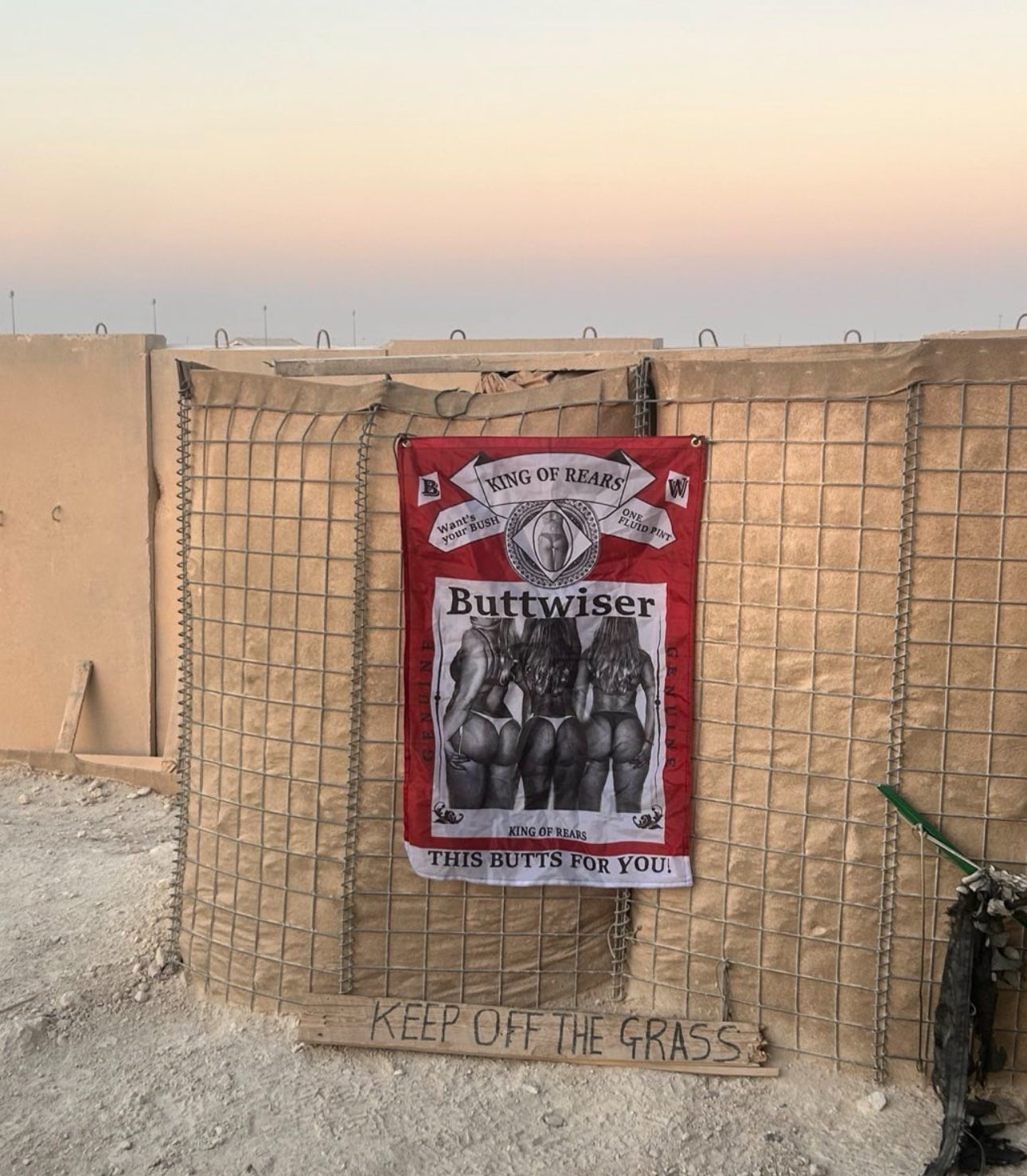 BUTTWISER Morale flag